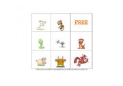 English worksheet: Bingo_Chinese Animal Zodiacs