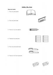 English Worksheet: This- these