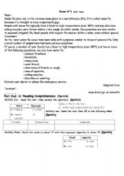 English worksheet: test 