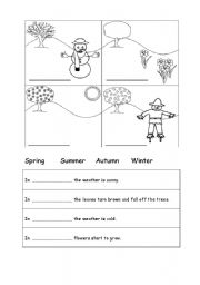 English worksheet: Four Seasons