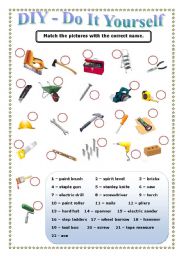 English Worksheet: DIY - Do It Yourself 