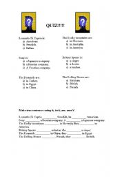 English worksheet: 