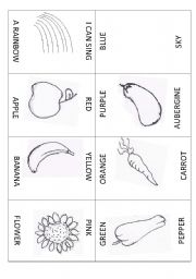 English Worksheet: Sing a Rainbow Booklet