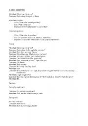 English Worksheet: At the store