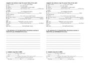 English Worksheet: Simple Present Third Person