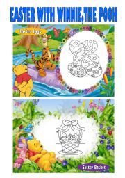 English Worksheet: Easter with Winnie, the Pooh (1st Set)