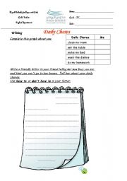 English worksheet: Daily chores