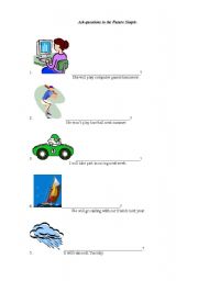 English worksheet: Asking questions in Future