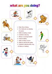 what are you doing now? - ESL worksheet by Adva