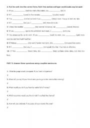 English worksheet: Integrated Skills Worksheet