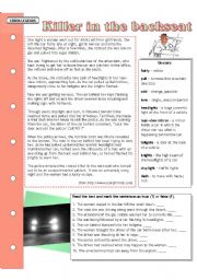 English Worksheet: Urban legends: Killer in the backseat