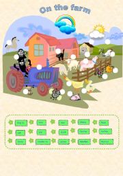 English Worksheet: On the farm