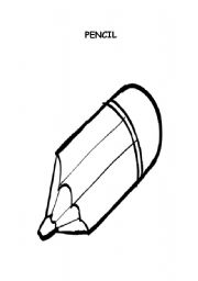 English Worksheet: PENCIL