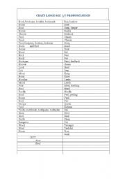 English worksheet: Double 