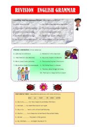 English worksheet: GRAMMAR REVISION 3
