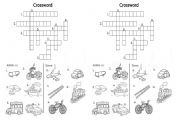 English Worksheet: crossword transportation