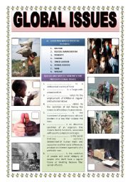 English Worksheet: GLOBAL ISSUES