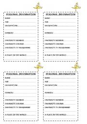 English Worksheet: file completion