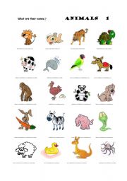 English Worksheet: which animal is it?