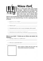 English worksheet: Age Profiles