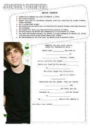 English lesson with Justin Bieber Part I