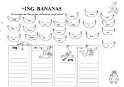 English Worksheet: +iNG BANANAS