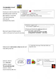English worksheet: Accidentaly in Love by Marron five
