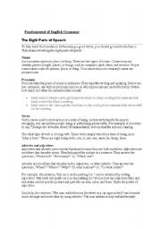 English Worksheet: fundamentals of English grammer