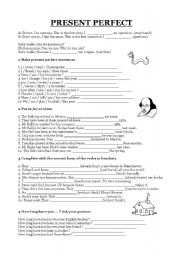 English Worksheet: Present Perfect