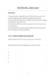 English worksheet: Notting Hill 