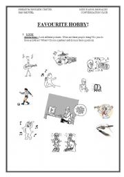 English worksheet: hobbies!