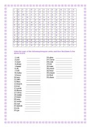 English Worksheet: Simple Past (Irregular verbs)
