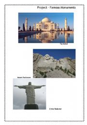 English Worksheet: Famous Monuments