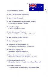 A quiz on Australia