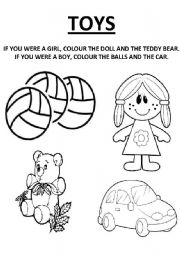 English worksheet: TOYS