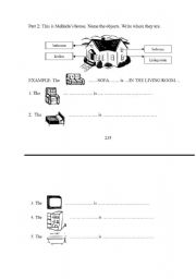 English Worksheet: home