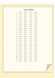 English Worksheet: Cloze test 