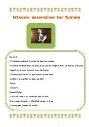 English worksheet: Easter craft