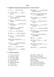 English Worksheet: quiz must-have to