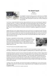English Worksheet: Ghost Story: The Death Coach