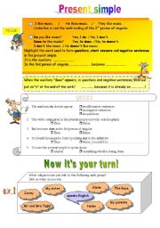 English Worksheet: present simple: thinking + exercices