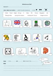 English Worksheet: What do you like?
