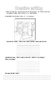 English Worksheet: Creative writing