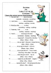 English Worksheet: Macmillan 4 revision sheet