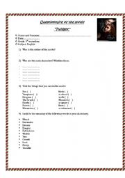 Twilight questionnaire