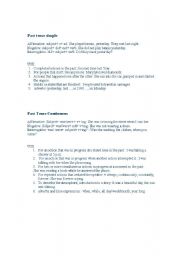 English worksheet: past tense