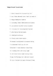 English Worksheet: Simple Present
