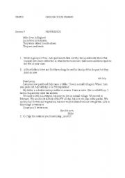 English worksheet: Penfriend