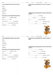 English worksheet: Present Perfect Quiz