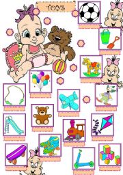 English Worksheet: toys